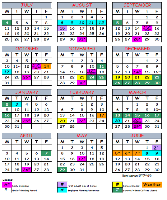 2022-2023 School Calendar - Duval MYcroSchool